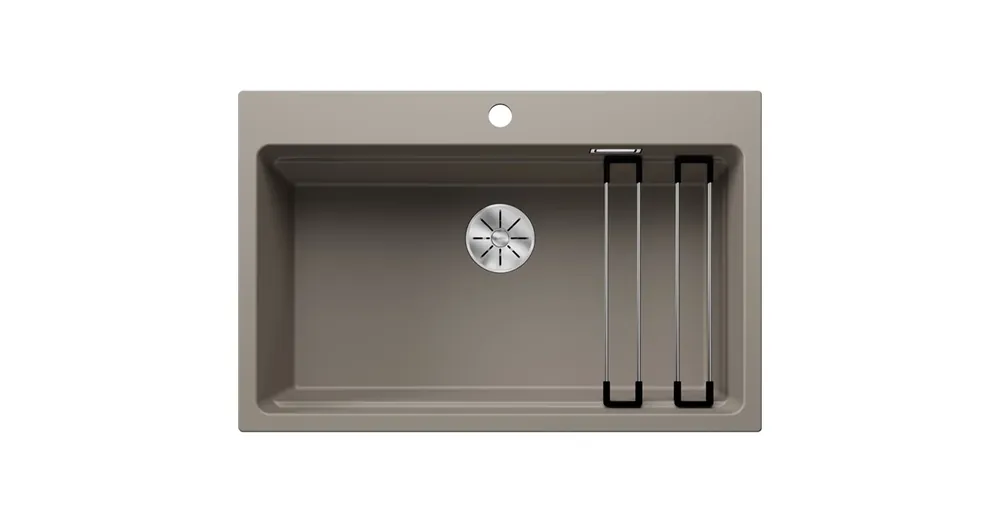 Blanco Etagon 8 gránit mosogató 78x51 cm lefolyógarnitúrával és sínnel, tartufo 525194 Biztonságos vásárlás