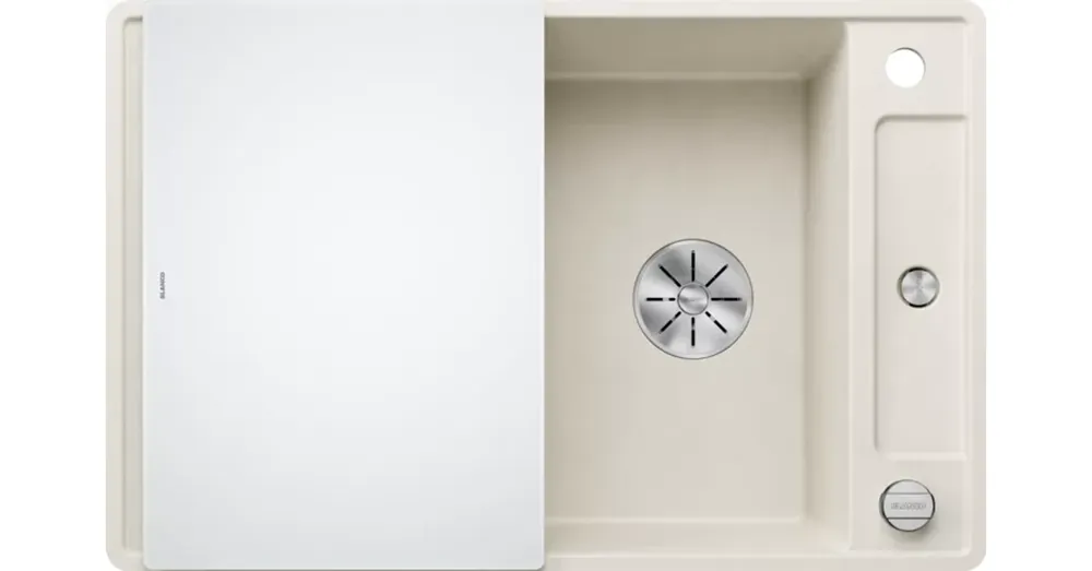 Blanco Axia III 45 S-F Silgránit mosogató excenterrel, üveg vágólappal, törtfehér 527037 Gyors szállítás