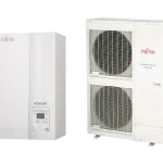 Akció Fujitsu Waterstage High Power V2 HP 14/3F WSYK160DG9 / WOYK140LCTA levegő-víz osztott hőszivattyú, 3 fázisú, R410A, (13,5kW)