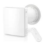 HOLTOP/AIRWOODS AV-TTW5-W egyhelyiséges hővisszanyerős szellőztető automata zsaluval, WiFi csatlakozással, páraérzékelő szenzorral, pollenszűrővel Expressz szállítás