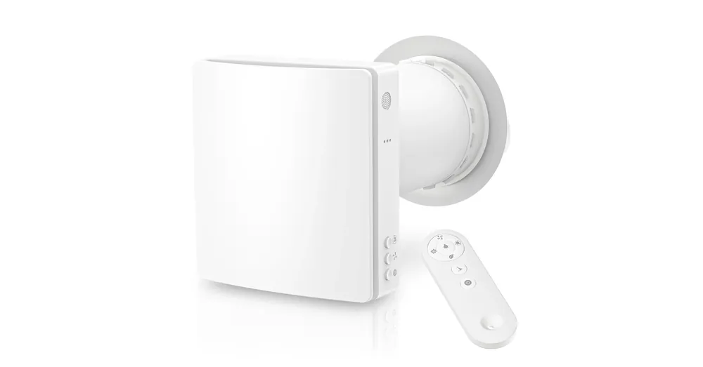 HOLTOP/AIRWOODS AV-TTW5-W egyhelyiséges hővisszanyerős szellőztető automata zsaluval, WiFi csatlakozással, páraérzékelő szenzorral, pollenszűrővel Expressz szállítás