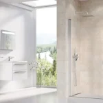 Ravak Chrome CRV1-100 egyrészes zuhanyajtó szatén kerettel, transparent edzett biztonságiüveggel 1QVA0U01Z1 Olcsó