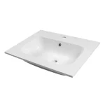 Olcsóbb Wellis Ginger 60 Öntött műmárvány mosdó 60x46x1,5/17,3 cm csaptelep és szifon nélkül