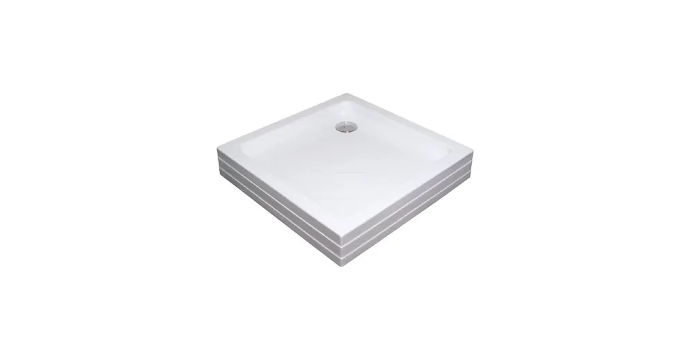 Ravak Kaskada Angela 90 PU négyzet alakú, szögletes, 90 x 90 cm-es akril zuhanytálca, antibakteriális felület, fehér, A007701120 Vásárlói kedvenc