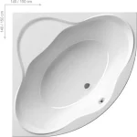 Utolsó esély Ravak NewDay 150 -es sarok fürdőkád 150x150 C661000000