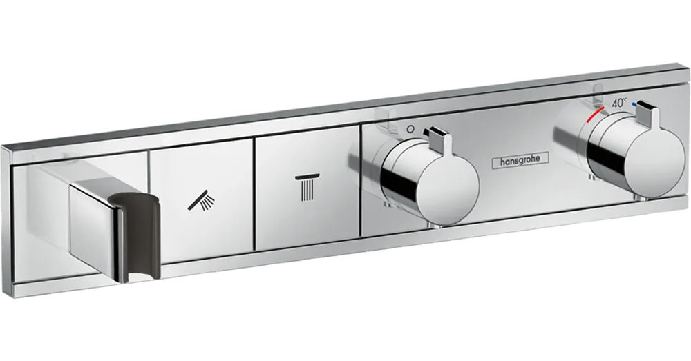 Népszerű Hansgrohe RainSelect zuhanycsaptelep színkészlet 2 fogyasztóhoz, falsík alatti szereléshez, króm 15355000