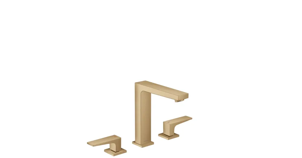 Kedvezmény Hansgrohe Metropol 3-lyukú karos mosdócsaptelep 100 push-open lefolyóval, szálcsiszolt bronz 32515140