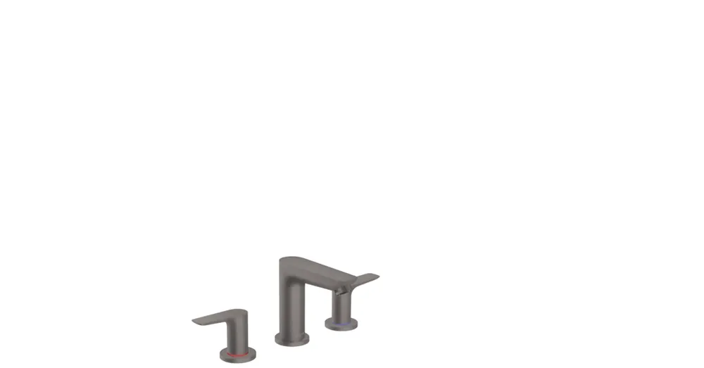 Hansgrohe Talis E 3-lyukú mosdócsaptelep automata lefolyó-garnitúrával szálcsiszolt fekete/króm 71733340 Kedvezményes ár