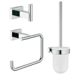Népszerű Grohe ESSENTIALS CUBE 3IN1 fürdőszobai kiegészítő szett 40757 001 (40757001)