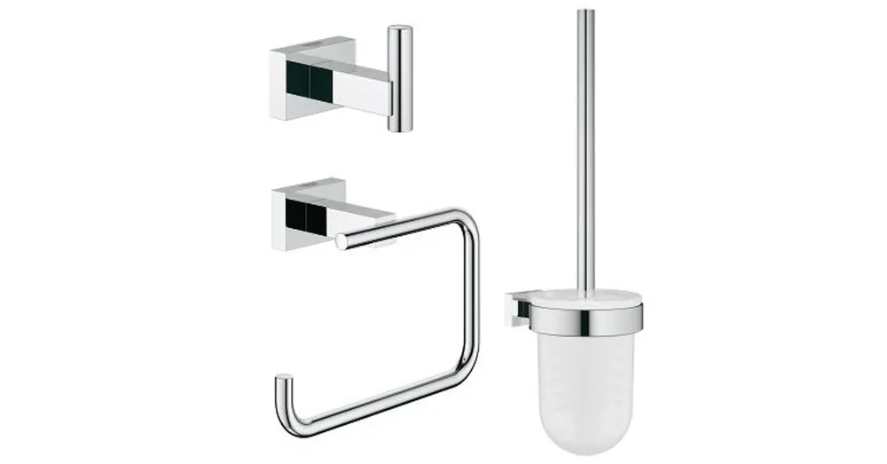 Népszerű Grohe ESSENTIALS CUBE 3IN1 fürdőszobai kiegészítő szett 40757 001 (40757001)
