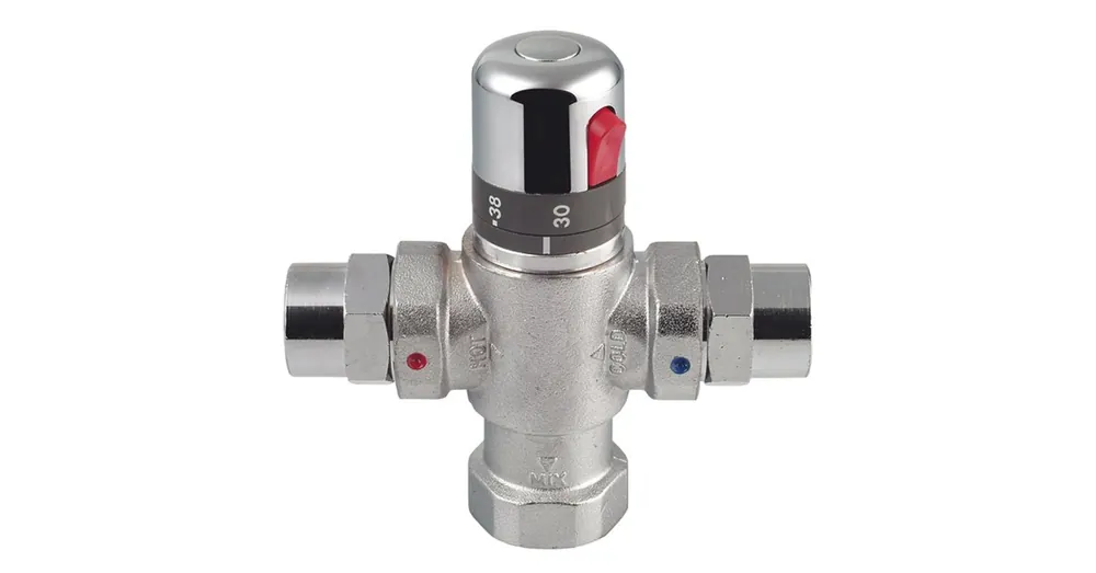 Nézd meg most Sapho Termosztátos keverőszár visszacsapó szeleppel, 4-8 fogyasztóig, 20-50C, F1"xF3/4" (TMTCOM)