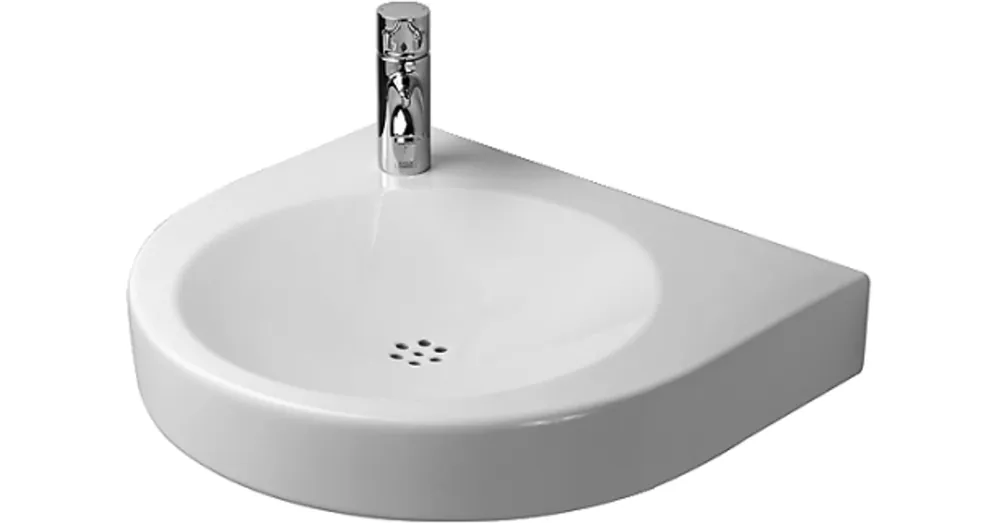 Duravit Architec 57,5x52 cm mosdó med kikönnyítés szappanadagolónak jobbra, csaplyuk-kikönnyítés balra 0443580000 Szuper akció