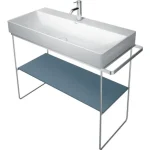 Duravit DuraSquare 100-as mosdóhoz álló fém állvány, króm 0031031000 Azonnali szállítás