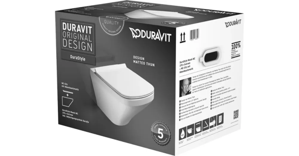 Duravit Durastyle fali wc-szett, ülőkével 45520900A1 Árcsökkenés