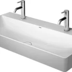 Korlátozott ajánlat Duravit DuraSquare 100x47 cm mosdó két csaplyukkal 2353100043