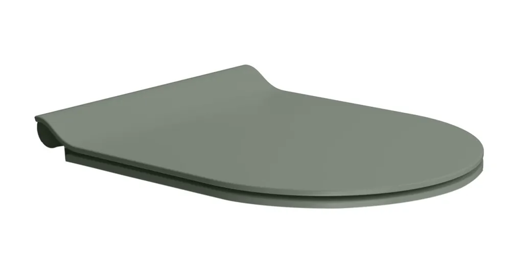 Sapho GSI SLIM soft close WC-ülőke, matt agave/króm (MS86CSN04) Legkelendőbb