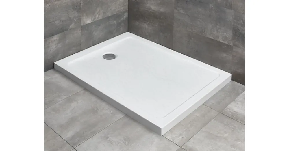 Radaway Doros Stone F szögletes lapos zuhanytálca, 120x80 cm fehér SDRF1280-01-04S Korlátozott ajánlat