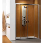 Kedvezményes ár Radaway Dolphi Premium Plus DWD 140 zuhanyajtó (140x190 cm, króm, Átlátszó, #33353-01-01N)