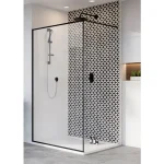 Radaway Modo New Black II Frame Walk-in fekete zuhanyfal 70 cm 389074-54-56 Expressz szállítás