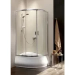 Radaway Premium Plus E1700 A100x80/170 asszimetrikus íves zuhanykabin (30481-01-01N) Különleges ajánlat