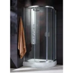 Prémium Radaway Premium Plus E1900 A90x80/190 asszimetrikus íves zuhanykabin (30492-01-01N)