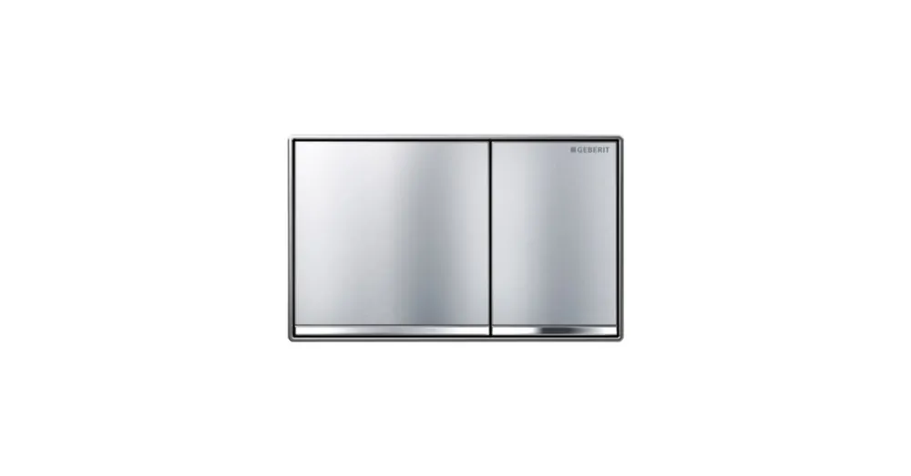 Geberit Omega60 kétmennyiséges öblítésű működtető nyomólap szálcsiszolt króm 115.081.GH.1 Outlet