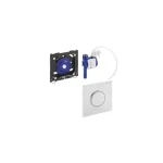 Korlátozott ajánlat Geberit HyTouch 116.015.XX.1 pneumatikus vizelde vezérlés, Sigma10 dizájn (fényes króm / matt króm / fényes króm, #116.015.KH.1)