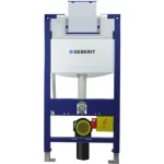 Outlet Geberit Duofix szerelőelem fali WC részére, Omega öblítőtartállyal, 98 cm magas, fentről/ elölről működtethető 111.030.00.1