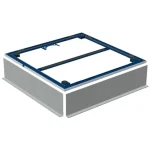 Geberit Setaplano szerelőkeret zuhanyfelületekhez, 100x100 cm, 4 lábbal 154.480.00.1 Újdonság