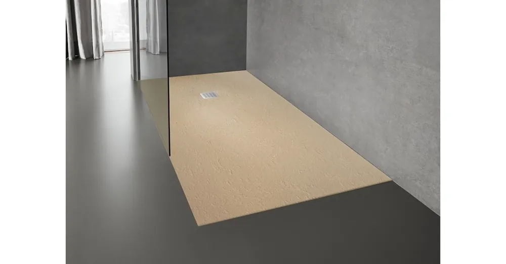 Akciós ár Roca Terran műgyanta zuhanytálca, csúszásgátló felülettel 1200 x 800 x 28 Krémszínű - AP014B032001500