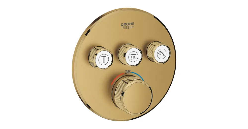 Grohe Grohtherm SmartControl Termosztát falsík mögötti telepítéshez, 3 fogyasztóra 29121GN0 Utolsó esély