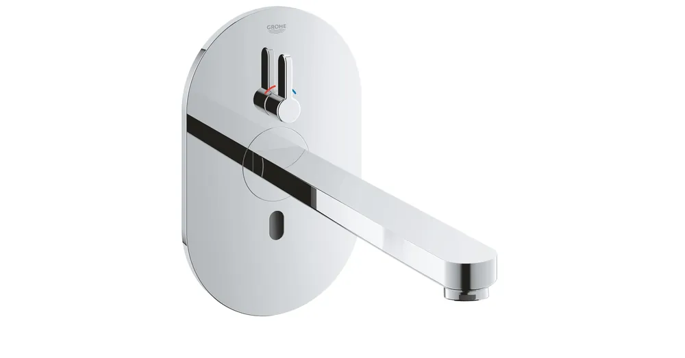Szezonális akció Grohe Eurosmart Cosmopolitan E Infravörös elektronikus mosdócsaptelep keverőegységgel és állítható hőmérséklet-korlátozóval 36376000