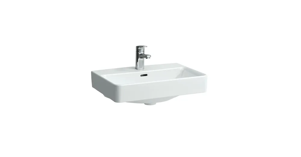 LAUFEN PRO S Ráépíthető mosdó, kompakt egy csaplyuk, középen , Fehér H8189580001041 Kihagyhatatlan ajánlat