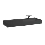 LAUFEN KARTELL BY LAUFEN Ráépíthető mosdó, pult a bal oldalon, speciálisan fedett lefolyóval túlfolyónyílás nélkül, egy csaplyukkal , Graphite matt H8133337581111 Outlet