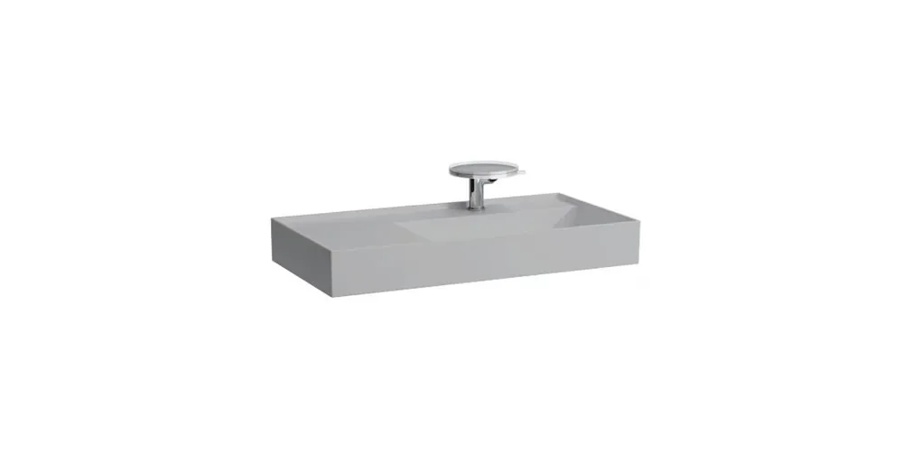 Vedd meg most LAUFEN KARTELL BY LAUFEN Mosdó, polcfelület bal oldalon, speciálisan fedett lefolyóval túlfolyónyílás nélkül, csaplyuk nélkül , Matt szürke H8103397591121