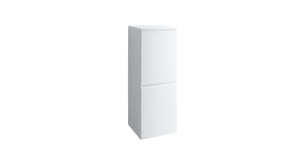 LAUFEN PRO S Középmagas szekrény, 2 üvegpolccal, ajtózsanér bal oldalon, Fehér 35X100X33.5 - H4831110954631 Akció