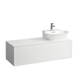 LAUFEN THE NEW CLASSIC Alsószekrény, 1 fiók, kivágással jobb oldalon, illeszthető a 816852 mosdóhoz, Fényes fehér 120X34.5X45.5 - H4060860856311 Ne maradj le