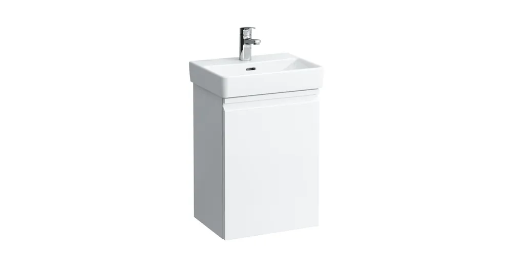 LAUFEN PRO S Alsószekrény, 815961 tip. mosdóhoz, 1 balos ajtóval és 1 üvegpolccal, Sokszínű 41.5X58X32 - H4833010969991 Vedd meg most