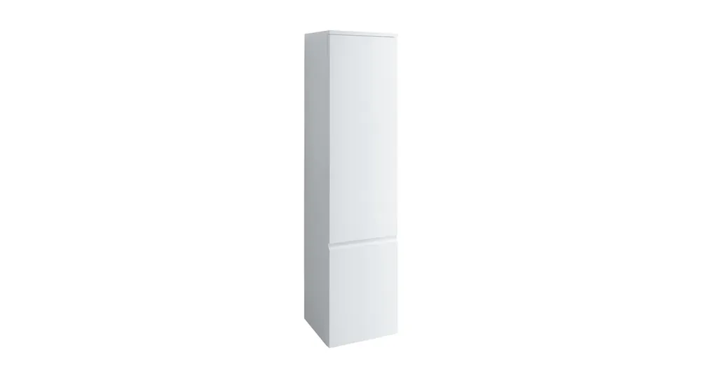 LAUFEN PRO S Magas szekrény, 4 üvegpolcokkal, ajtózsanér jobb oldalon, Fényes fehér 35X165X33.5 - H4831220954751 Legnépszerűbb