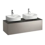 Akció LAUFEN SONAR Fiók elem, 1 fiók, 816341 kézmosóhoz, bal és jobb oldali kivágással, Réz és Nero Marquina 117.5X34X45.5 - H4054540341411