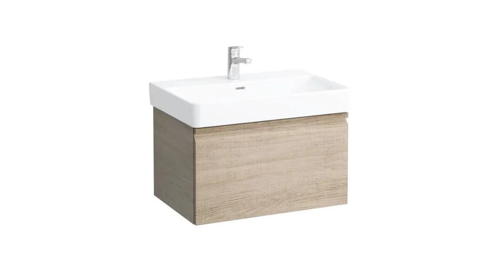 LAUFEN PRO S Alsószekrény és finoman záródó mechanizmussal, 810967 tip. mosdóhoz, 1 fiókkal, Fényes tölgy 66.5X39X45 - H4834510964791 Alacsony ár