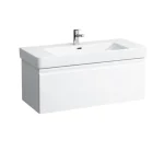 Ajánlat LAUFEN PRO S Alsószekrény és finoman záródó mechanizmussal, 813966 tip. mosdóhoz, 1 fiókkal, Fényes fehér 101X39X45 - H4835510964751