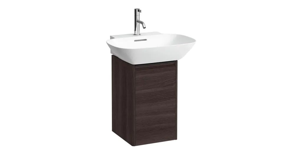 LAUFEN BASE Alsószekrény 32 × 34 × 52 cm, 1 ajtó, bal oldali zsanérral, 1 belső polccal, Sötétbarna szil H4030231102631 Exkluzív ajánlat