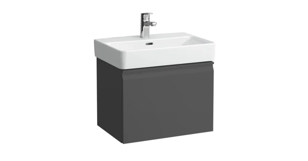 LAUFEN PRO S Alsószekrény belső fiókkal 818958 tip. mosdóhoz, Grafit 51X39X37 - H4830220954801 Legnépszerűbb