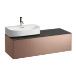 Akciós ár LAUFEN SONAR Fiók elem, 1 fiók, 816341, 816342 mosdókhoz, bal / jobb oldali kivágással, Réz és Nero Marquina 117.5X34X45.5 - H4054520341411