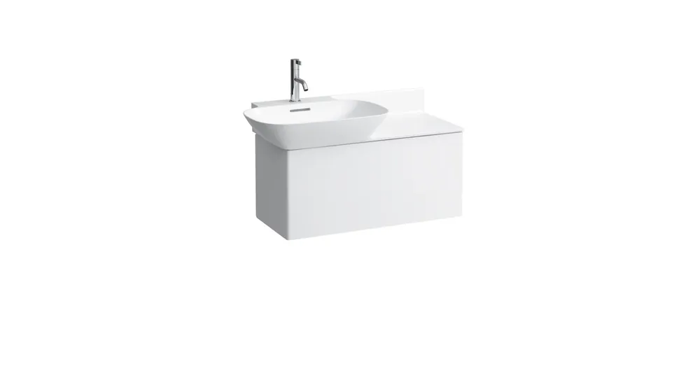 LAUFEN INO Alsószekrény, 1 fiókkal, 813301/2 tip. mosdókhoz, Matt fehér 77X35.5X35 - H4254010301701 Prémium