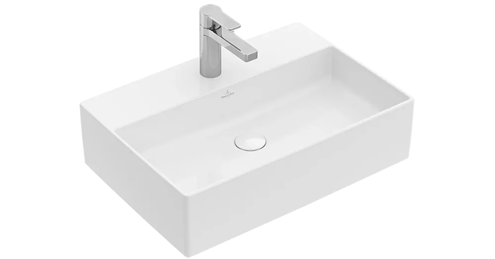 Ne maradj le Villeroy & Boch Memento 2.0 50x42 cm ráültethető mosdó túlfolyó nélkül CeramicPlus felülettel 4A0751R1 (4A07 51 R1)