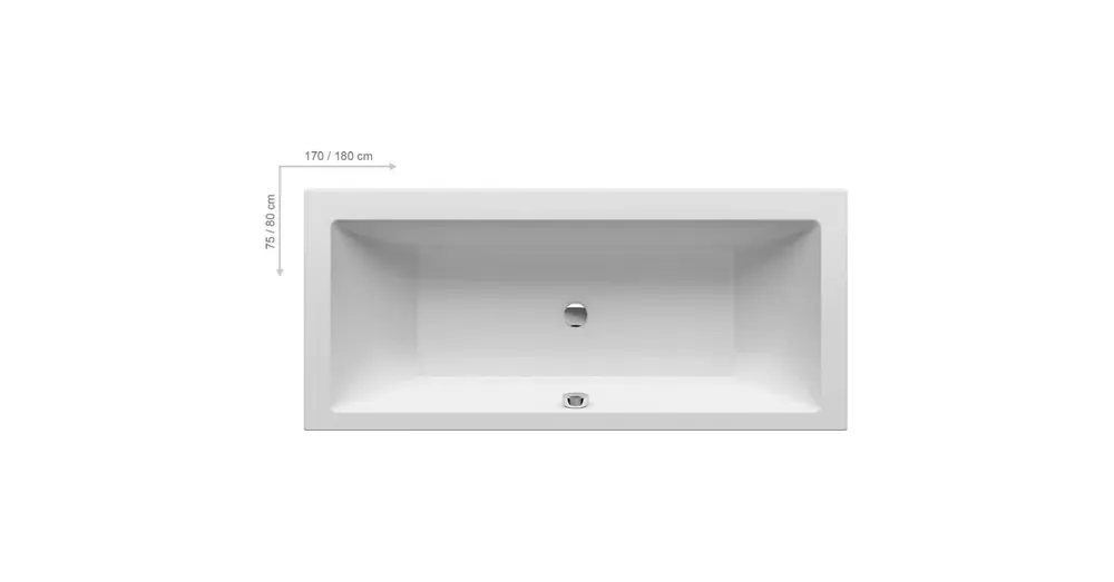 Szezonális akció Ravak Formy 01 Slim kád 170x75 cm C691300000