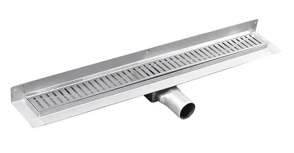 SAPHO GELCO MANUS INOX padlóösszefolyó ONDA rosttal, fal éléhez, 1050x112x55mm (GMO26) Prémium