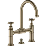 Hansgrohe AXOR Montreux kétkaros felsőhidas mosdócsaptelep, szálcsiszolt nikkel 16510820 Gyors kiszállítás